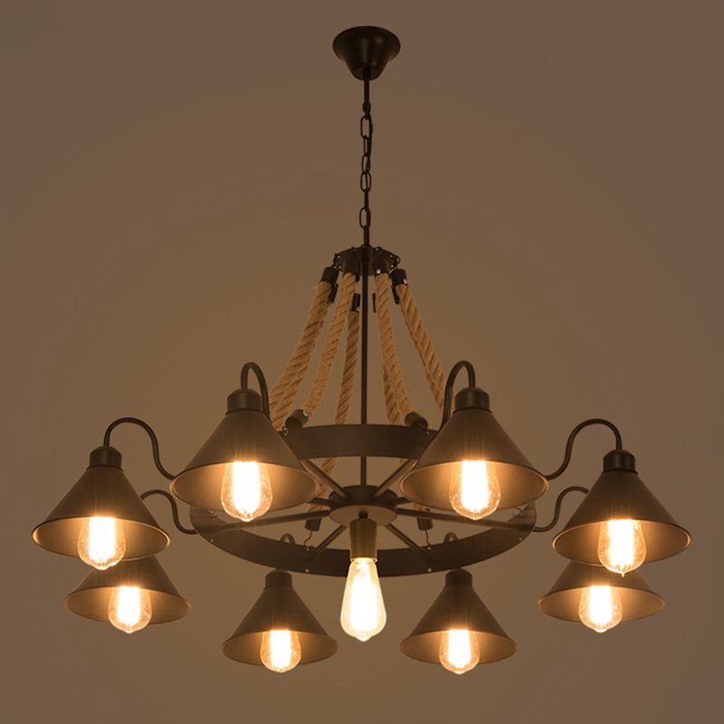 Vintage industriële hanglamp kroonluchter verlichting