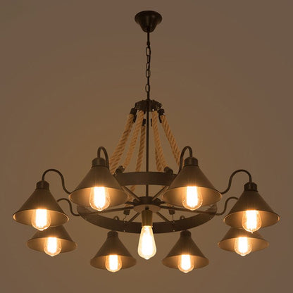 Vintage industriële hanglamp kroonluchter verlichting