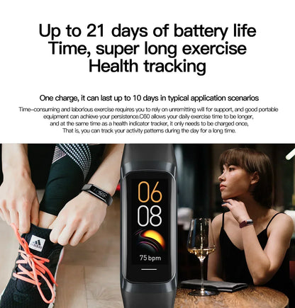 Smartwatch with Full Touch Screen – ECG Fitness Tracker & Heart Rate Monitor
