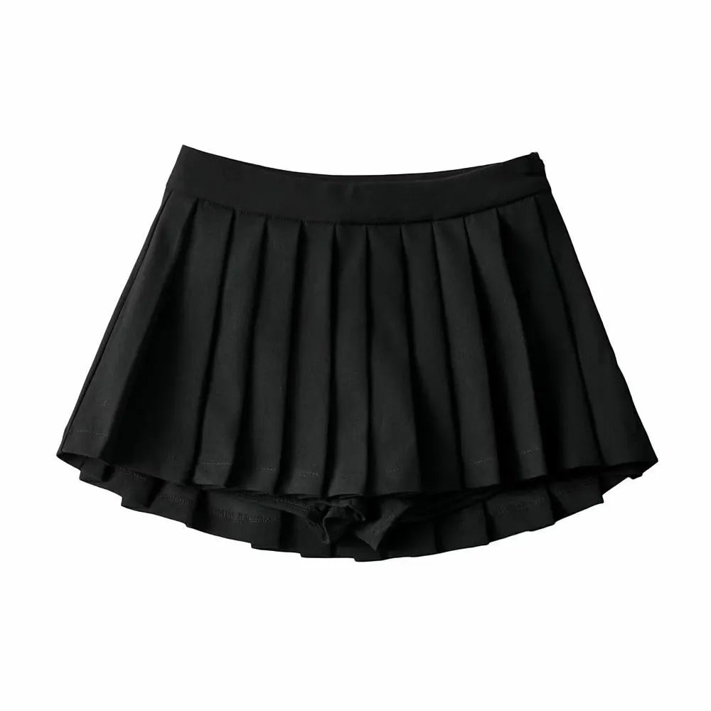 High Waist Skirts Sexy Mini Skirts Vintage Pleated Skirt