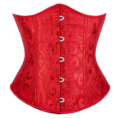 Elegance in Bloom Underbust Corset - Sculpt and Embrace Your Curves with Floral Grace