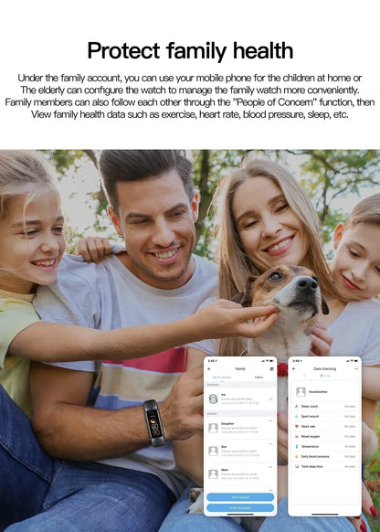 Smartwatch with Full Touch Screen – ECG Fitness Tracker & Heart Rate Monitor