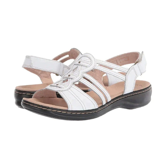 Ortho-respirating leather sandals