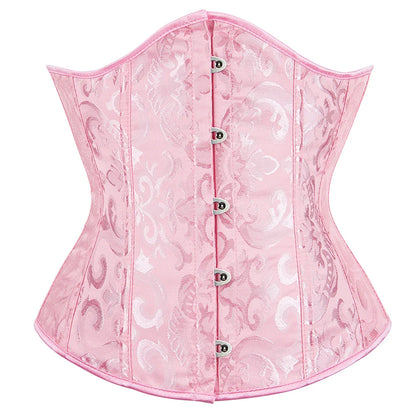 Elegance in Bloom Underbust Corset - Sculpt and Embrace Your Curves with Floral Grace