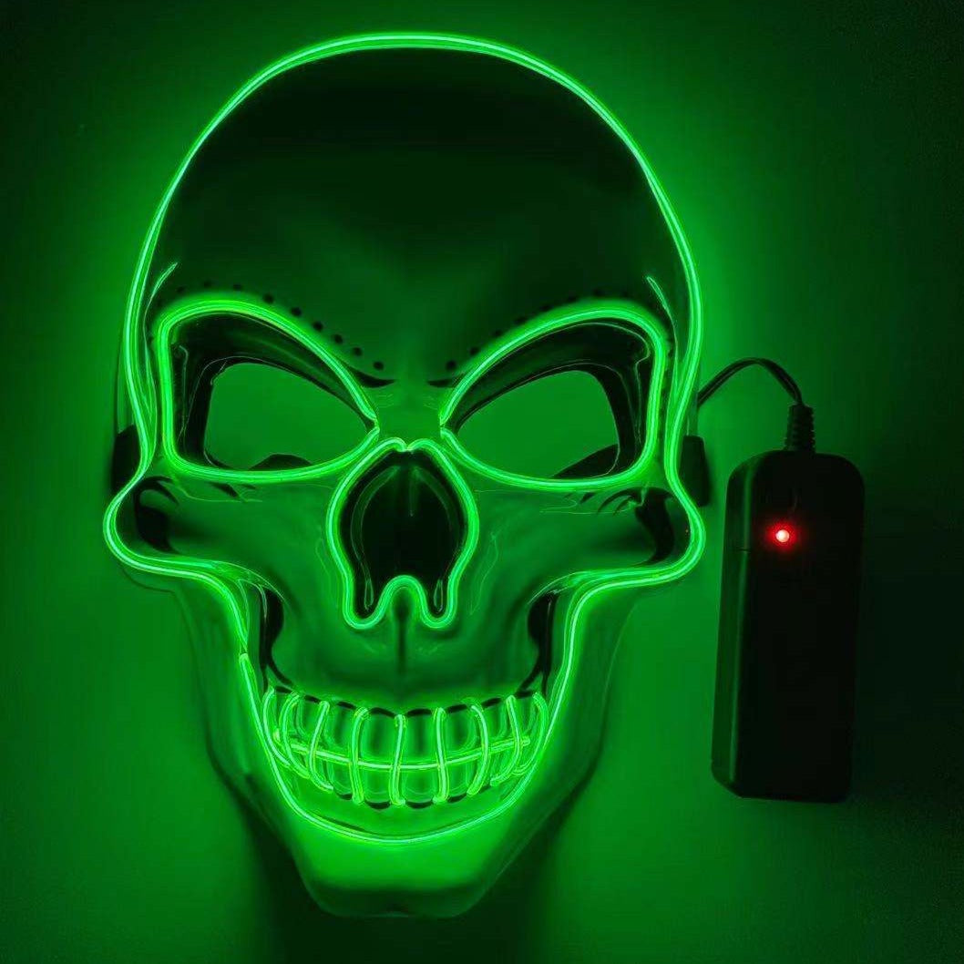 Neon LED Skeleton Party Mask – Ventayo