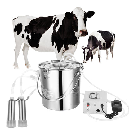 Machine de traite par aspiration pour vaches / chèvres, équipement robuste 6L
