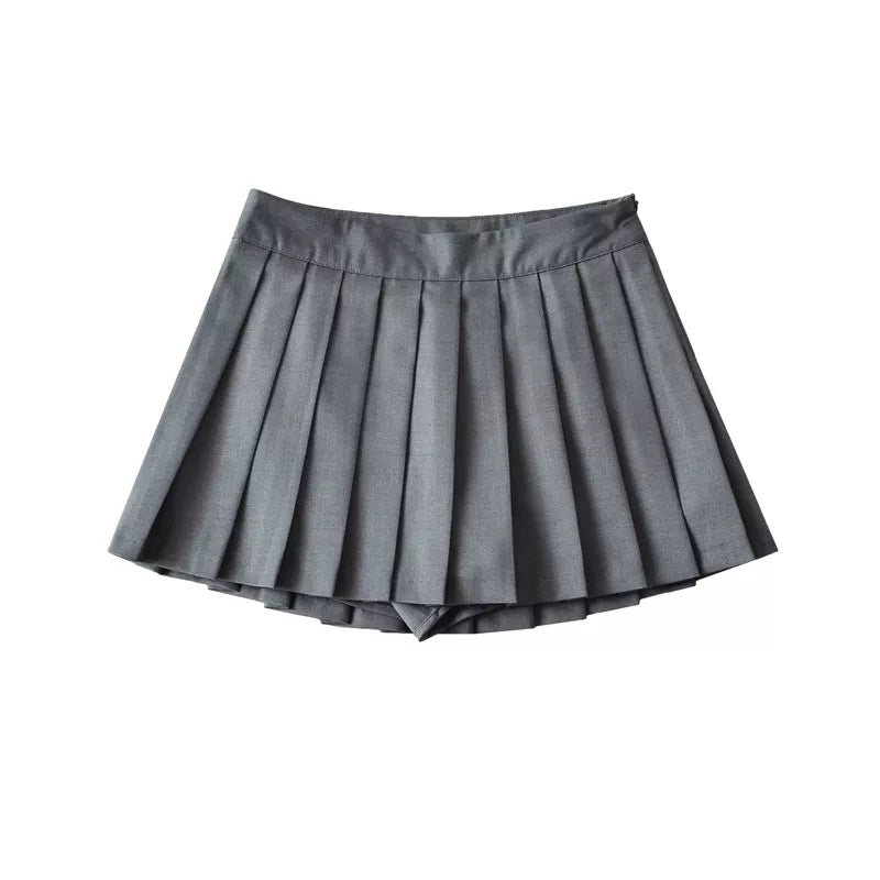 High Waist Skirts Sexy Mini Skirts Vintage Pleated Skirt