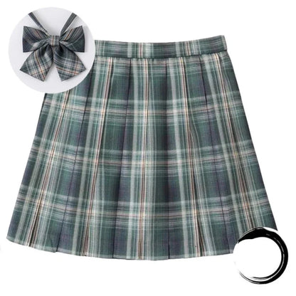 High Waist Preppy Girls Dance Mini Skirt