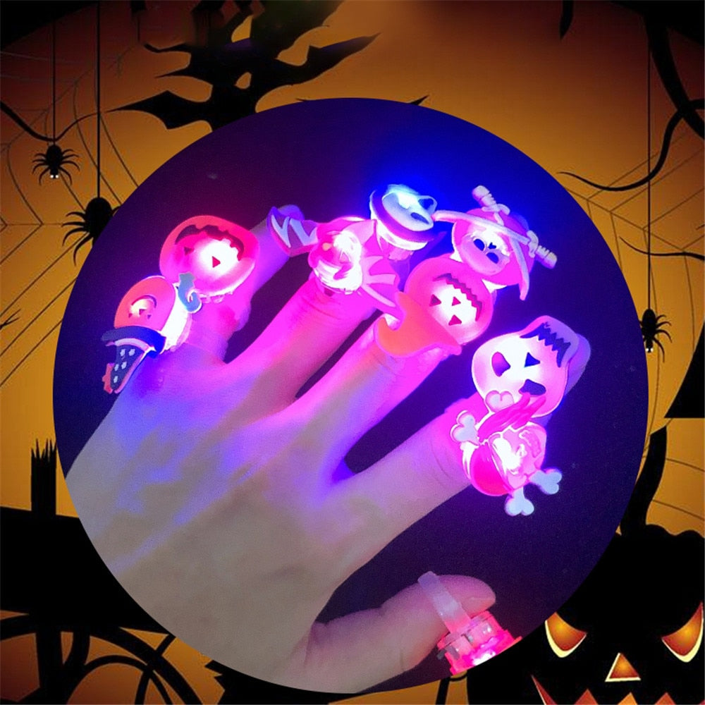 Glowing Ghost Skull Rings – Ventayo