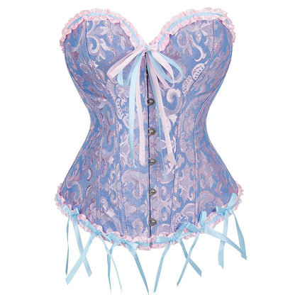 Gothic Charm Waist-Sculpting Vintage-inspired Boned Corset