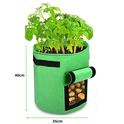 Felt Plant Grow Bags – 3 Sizes Available