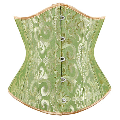 Elegance in Bloom Underbust Corset - Sculpt and Embrace Your Curves with Floral Grace