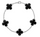 Black Clover Silver Bracelet