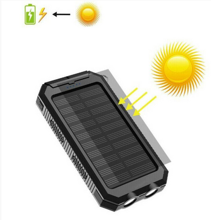 500000mAh Solar Charger Waterproof Power Bank External