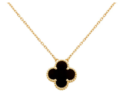 Sterling Silver Clover Pearl Silver Necklace