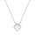 Sterling Silver Clover Pearl Silver Necklace