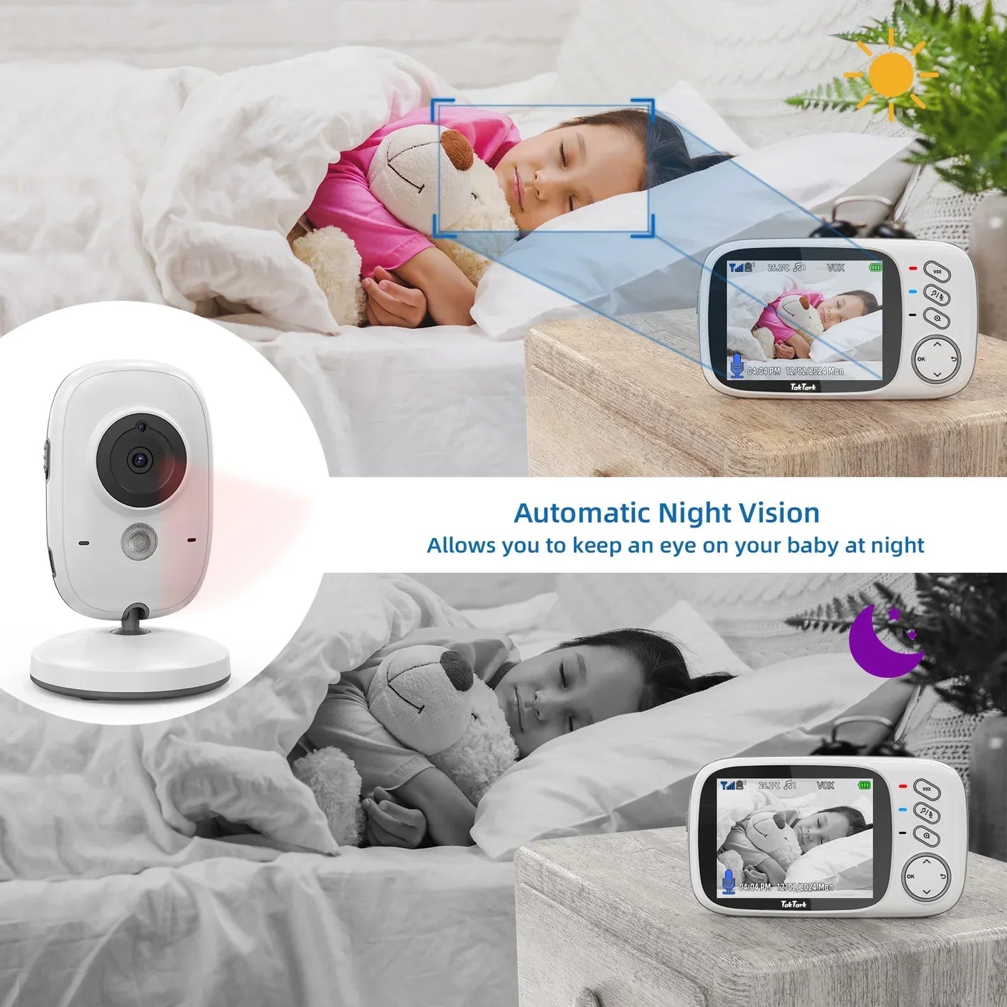 3.2-Inch Wireless Video Baby Monitor 