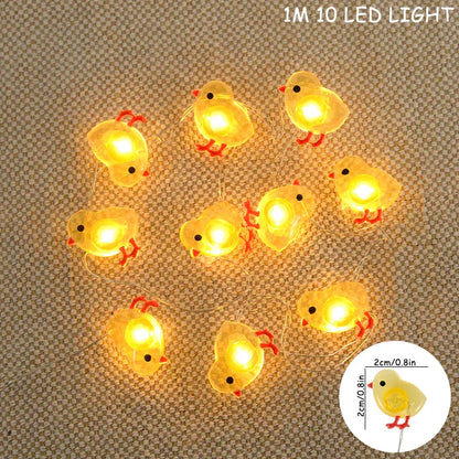 Paashaas en wortel LED-slingerverlichting
