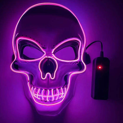 Neon LED Skeleton Party Mask – Ventayo
