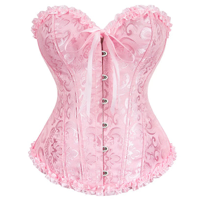 Gothic Charm Waist-Sculpting Vintage-inspired Boned Corset