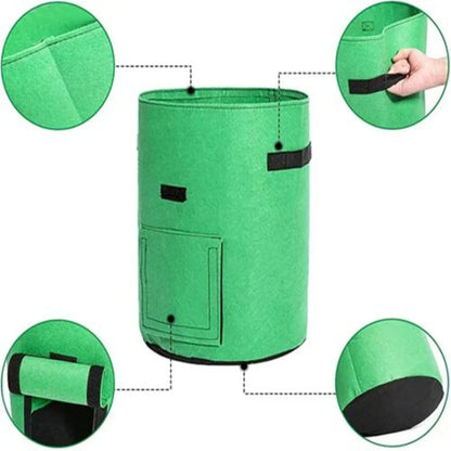Felt Plant Grow Bags – 3 Sizes Available