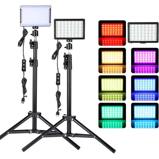 LED Video Light Camera Photography Kit – With Tripod & RGB Filters