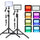 Zestaw oświetlenia LED do wideo i fotografii – z statywem i filtrami RGB