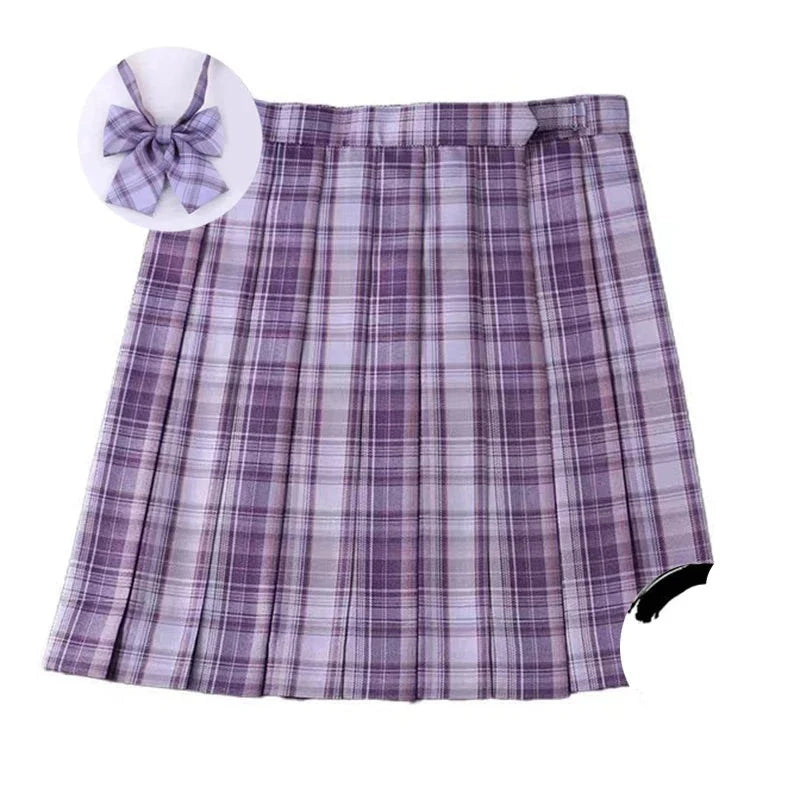 High Waist Preppy Girls Dance Mini Skirt