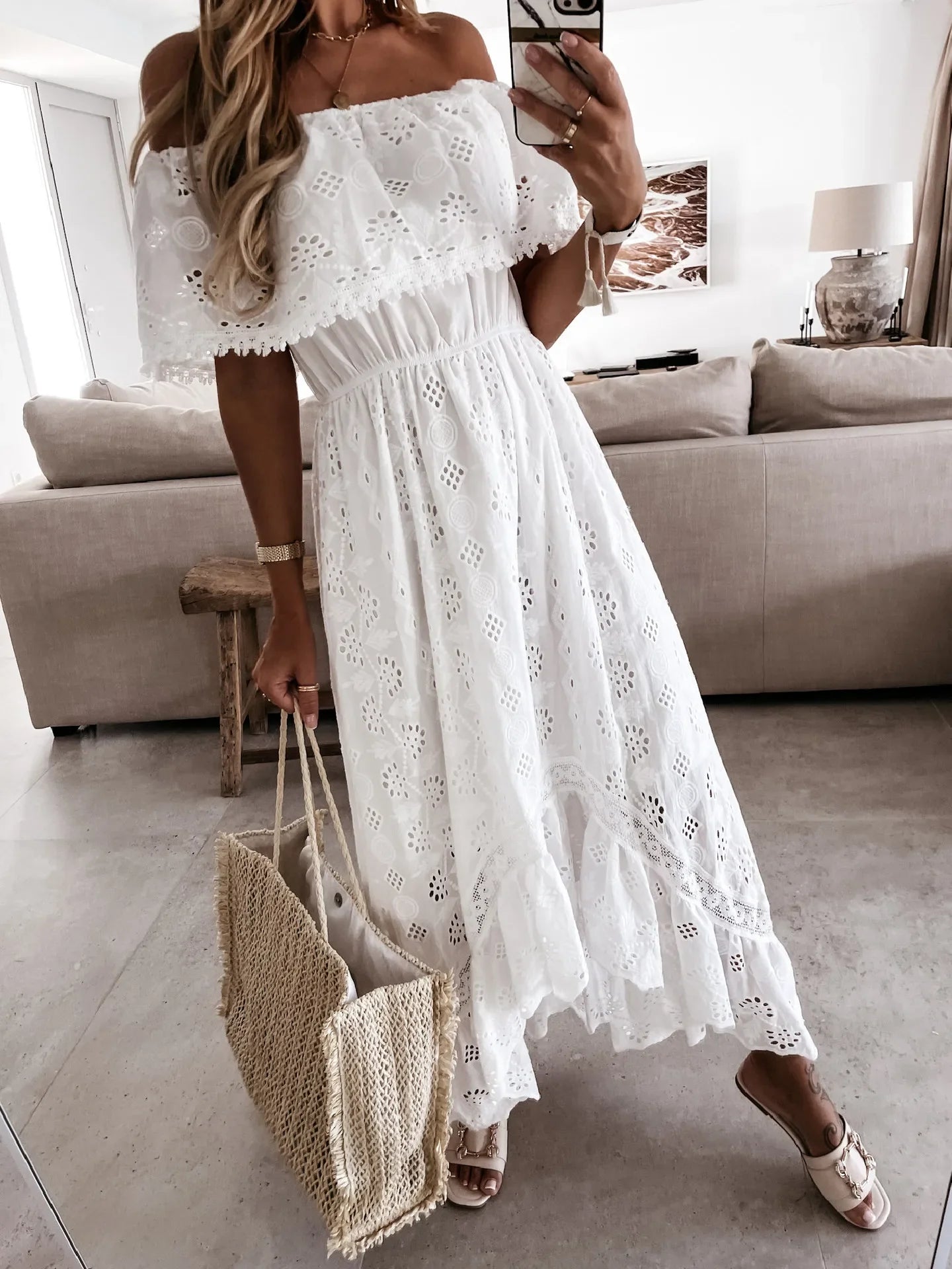 Trendy Casual Beachwear Cover-ups Outfits Hippie Chic Long Maxi  Party Elegant Dresses