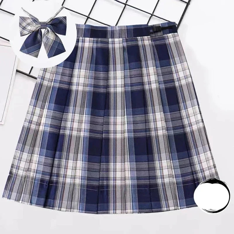 High Waist Preppy Girls Dance Mini Skirt