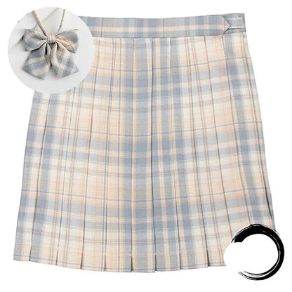 High Waist Preppy Girls Dance Mini Skirt