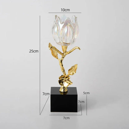 Brass Flower Sculpture