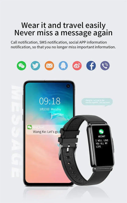 Smartwatch für Herren & Damen – Voller Touch Fitness- & Gesundheitstracker