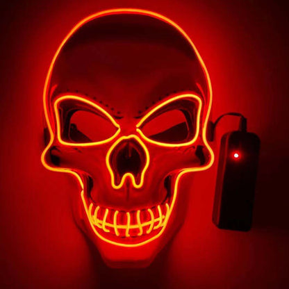 Neon LED Skeleton Party Mask – Ventayo