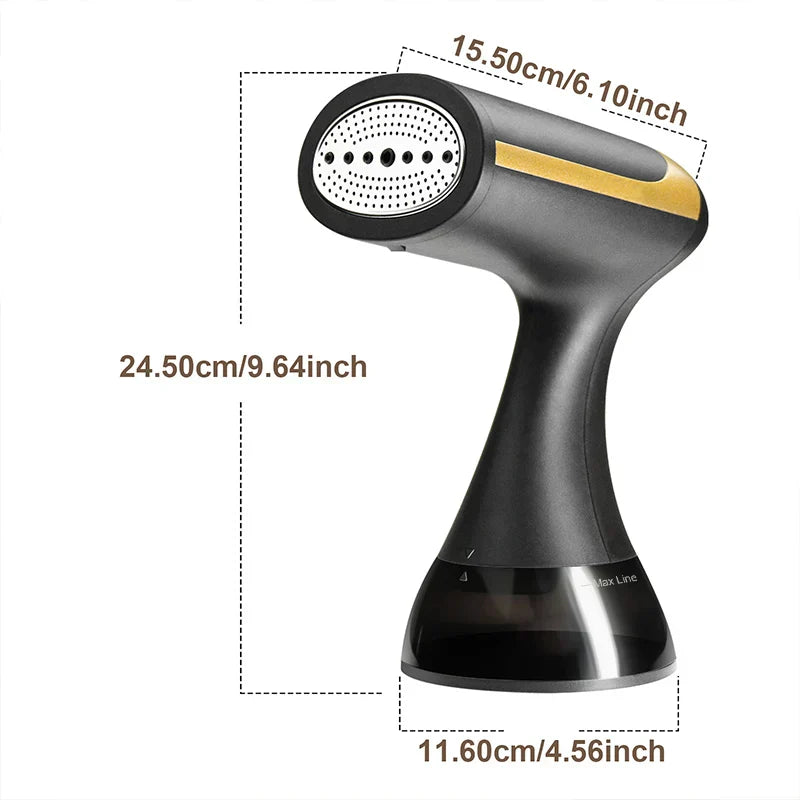 1500W Handheld Garment Steamer – Fast-Heat Portable Steam Iron for Home & Travel