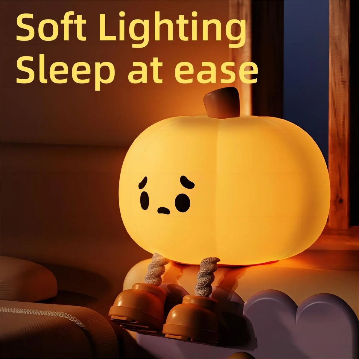 Sad Pumpkin Touch Sensor Lamp Decor – Ventayo