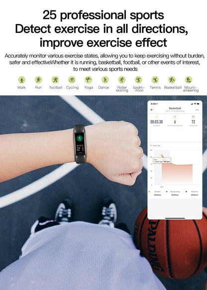 Smartwatch with Full Touch Screen – ECG Fitness Tracker & Heart Rate Monitor