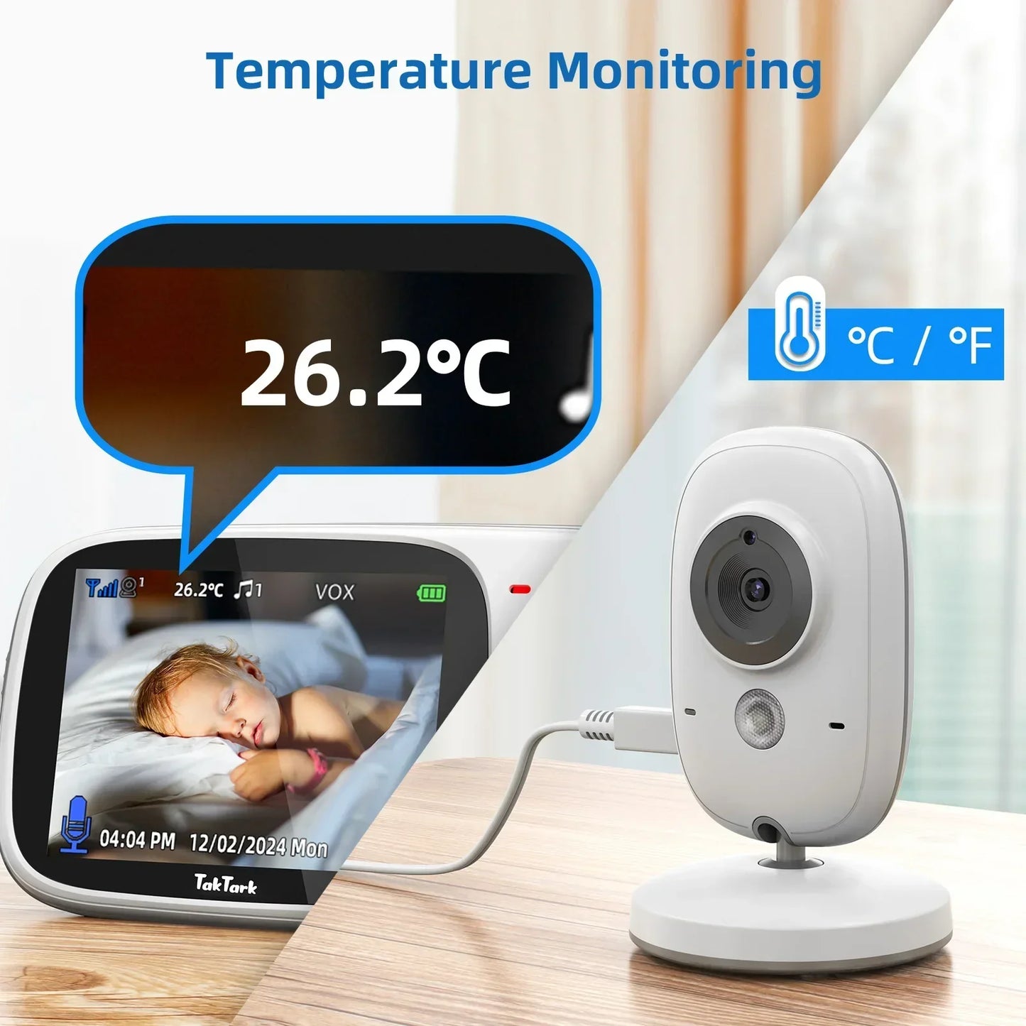 3.2-Inch Wireless Video Baby Monitor 