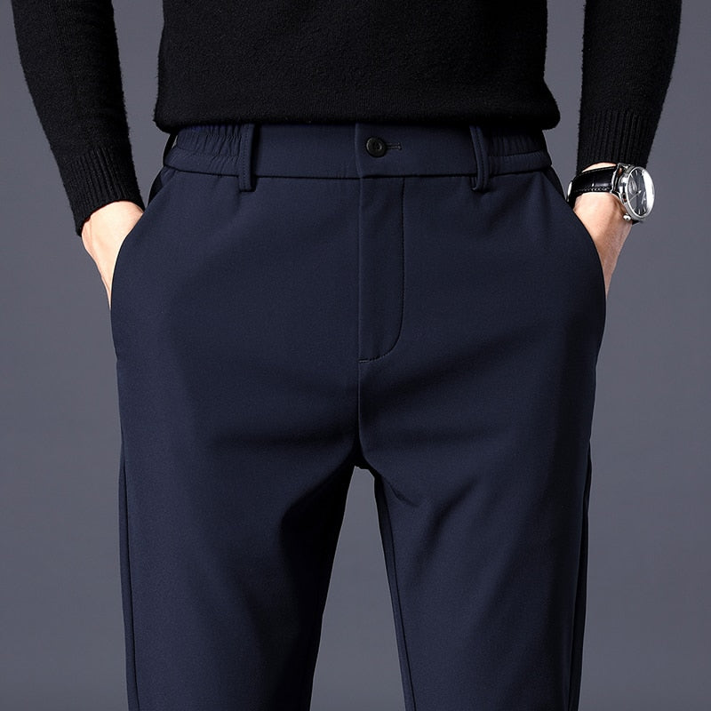 PORTO Slim Chino Pants – Men’s Stretch Cotton Slim Fit Business Casual Trousers