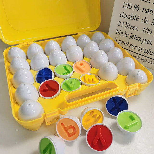 Töfrandi eggjapúslið – skapandi Montessori leikföng fyrir börn: Nám samkvæmt Montessori-prinsippinu