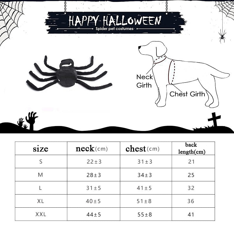 Black Spider Pet Costume – Ventayo