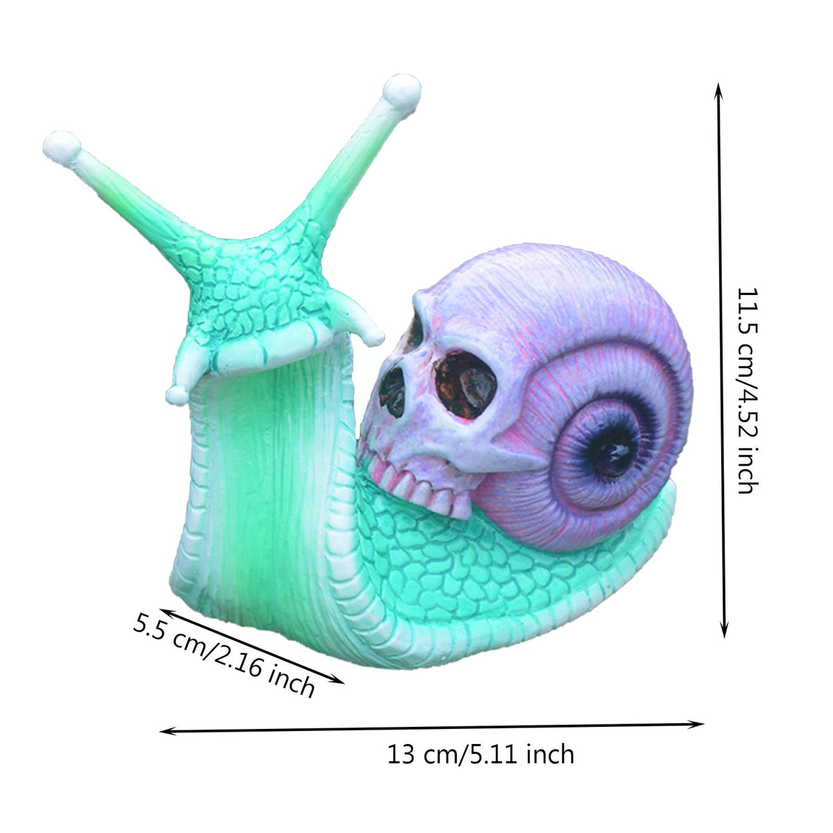 Snail Skull Halloween Patio Sculpture – Ventayo