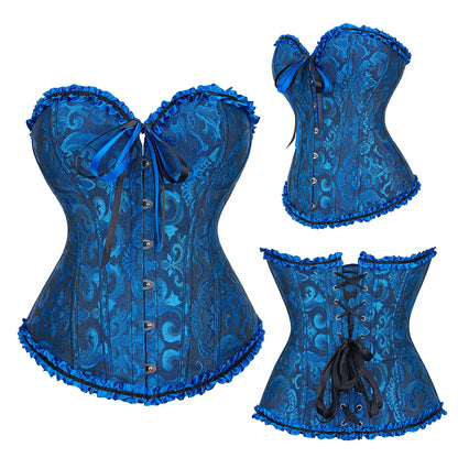 Gothic Charm Waist-Sculpting Vintage-inspired Boned Corset