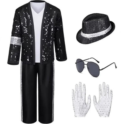 Ventayo – Shimmering Sequin Costume Set for Performances with Comfortable Fit | Versatile Outfit for Halloween and Themed Parties