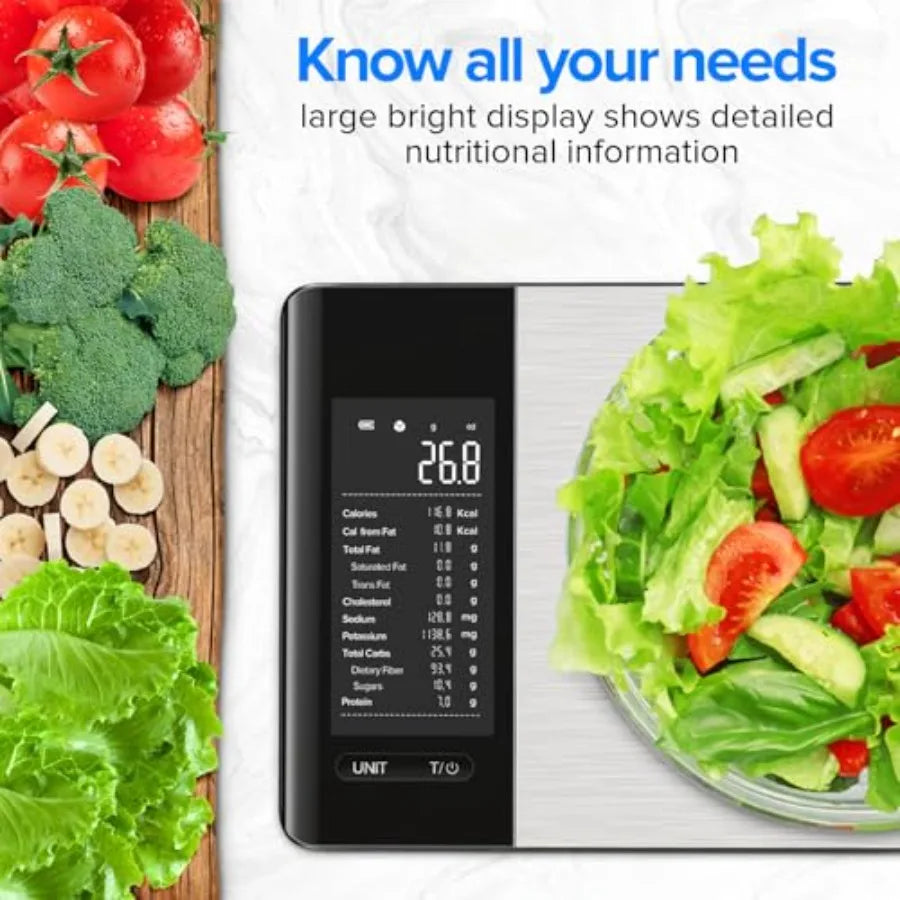 Ventayo – Smart Food Kitchen Scale with Nutritional Calculator Free App for Weight Loss | Nutritional Calculator, Macro Tracking