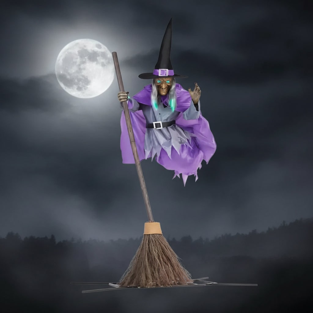 Ventayo – Spooky Decor | Hanging Witch Yard Decoration for Halloween with Large Flying Design | Perfect for Outdoor Displays