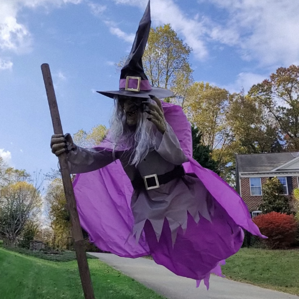 Ventayo – Spooky Decor | Hanging Witch Yard Decoration for Halloween with Large Flying Design | Perfect for Outdoor Displays