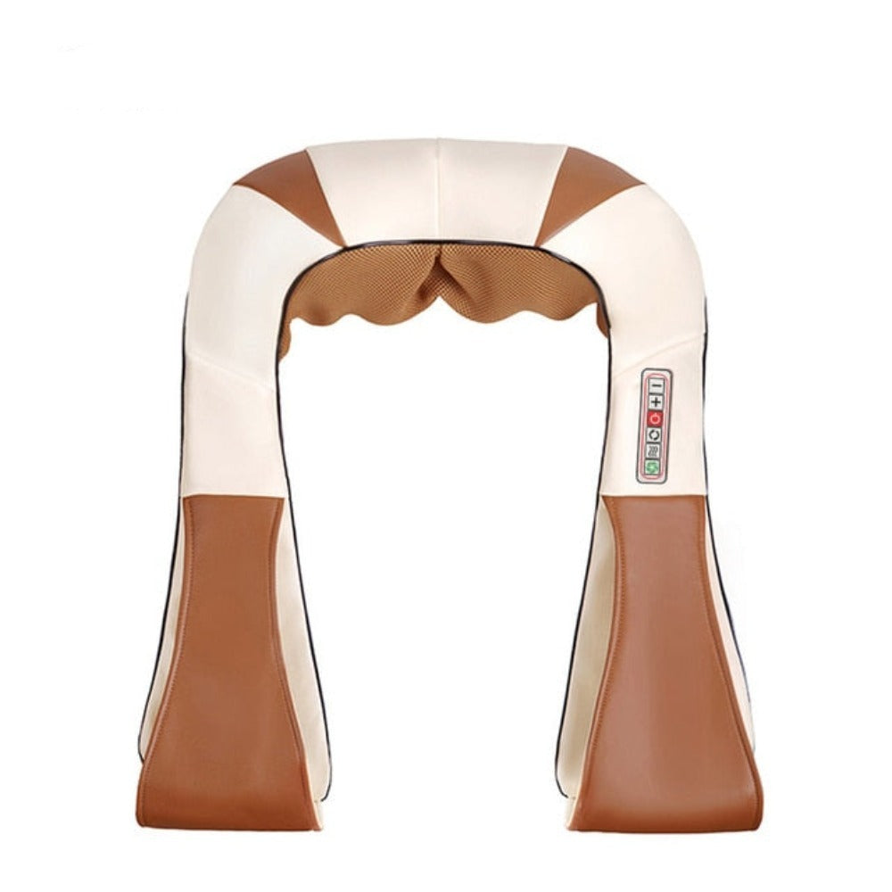 Elektrisk U-formad Shiatsu nack- och axelmassager med infraröd värme