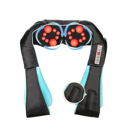 Elektrisk U-formad Shiatsu nack- och axelmassager med infraröd värme