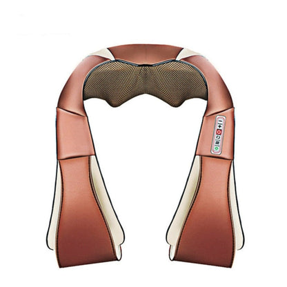 Elektrisk U-formad Shiatsu nack- och axelmassager med infraröd värme